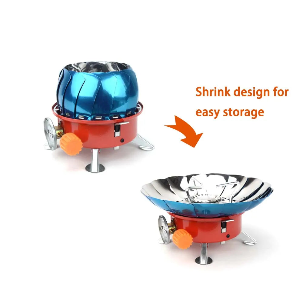 2800W Windproof Portable Outdoor Camping Gas Stove – Picnic Burner with Storage Bag